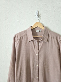 Rhythm Cotton Striped Button Up (M)