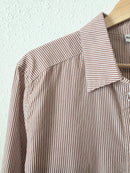 Rhythm Cotton Striped Button Up (M)