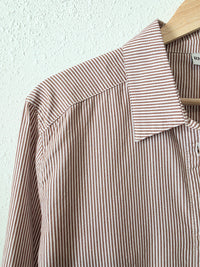 Rhythm Cotton Striped Button Up (M)