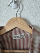 Rhythm Cotton Striped Button Up (M)