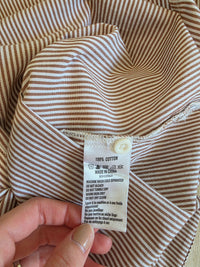 Rhythm Cotton Striped Button Up (M)