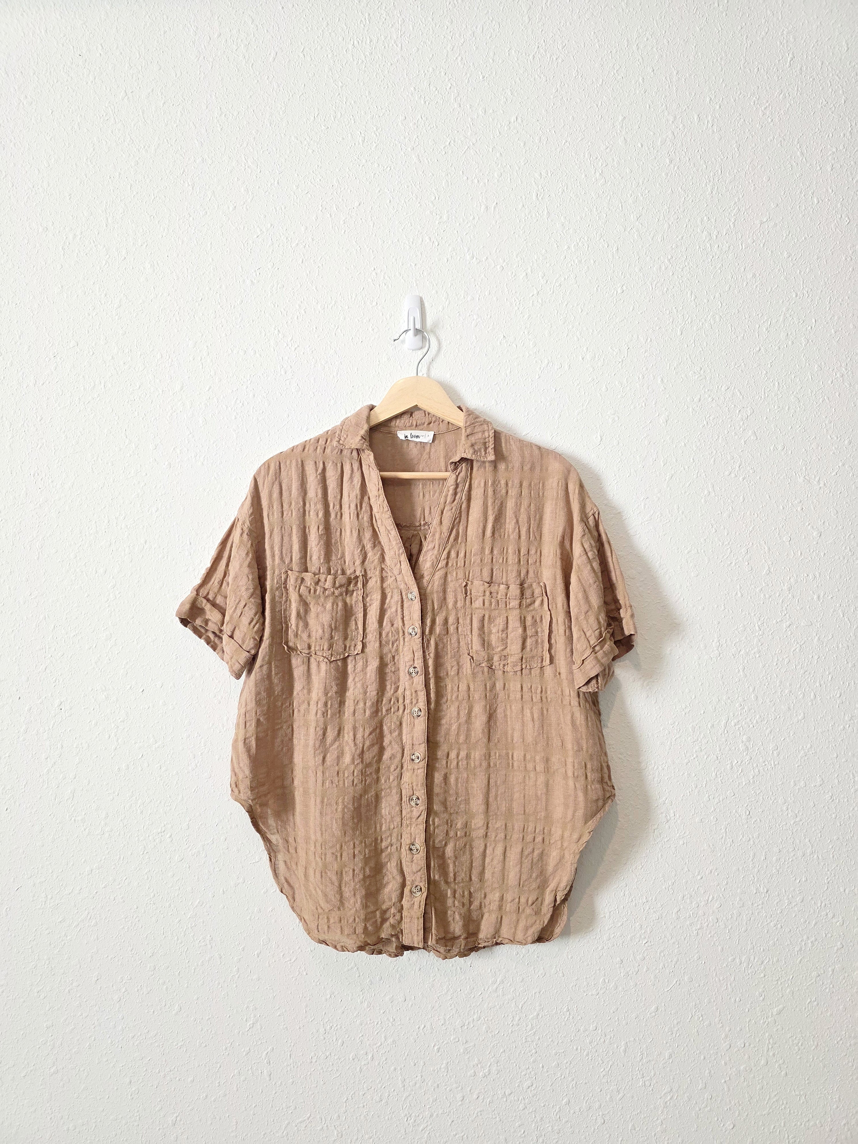 In Loom Brown Linen Shirt (S)