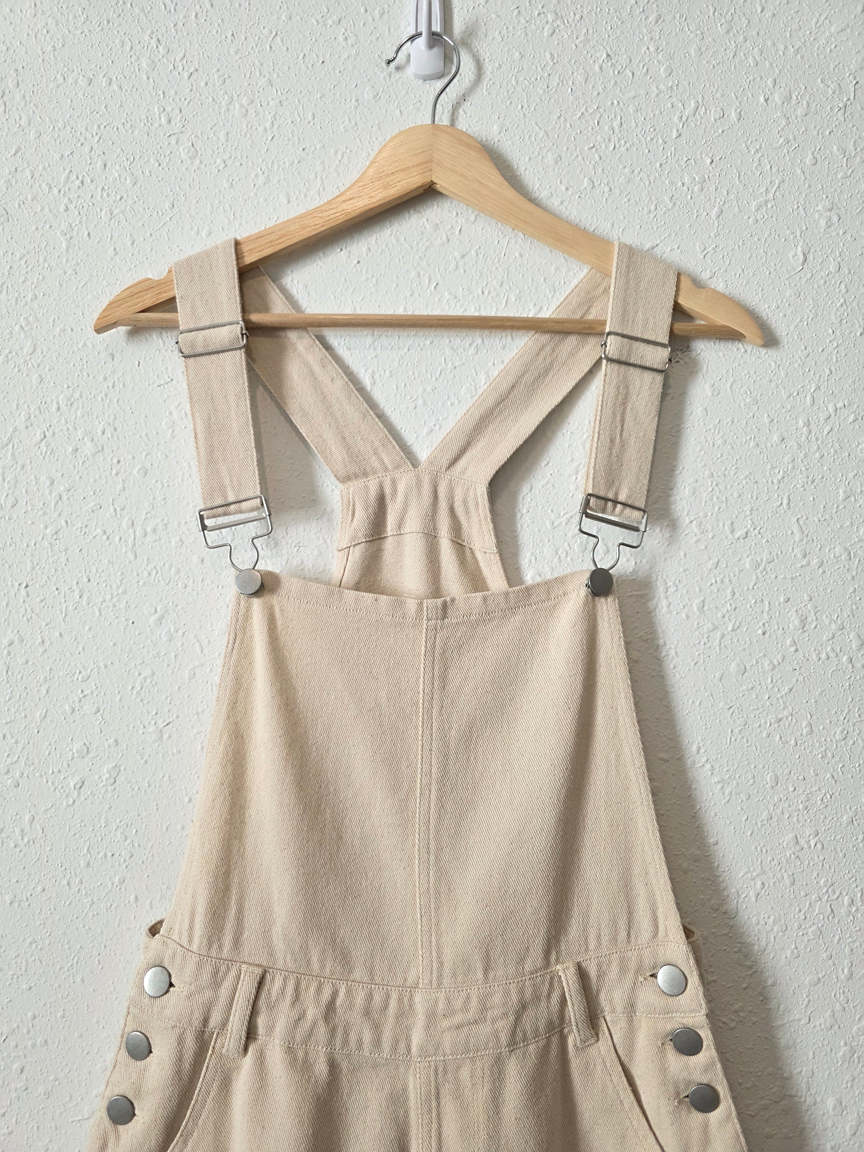 Hyfve Ecru Denim Shortalls (XS)