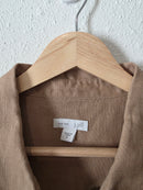 Brown Linen Button Up (M)
