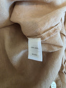 Brown Linen Button Up (M)