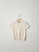 Quince Cashmere Knit Tee (XS)