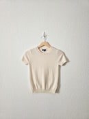 Quince Cashmere Knit Tee (XS)