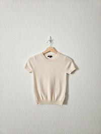 Quince Cashmere Knit Tee (XS)