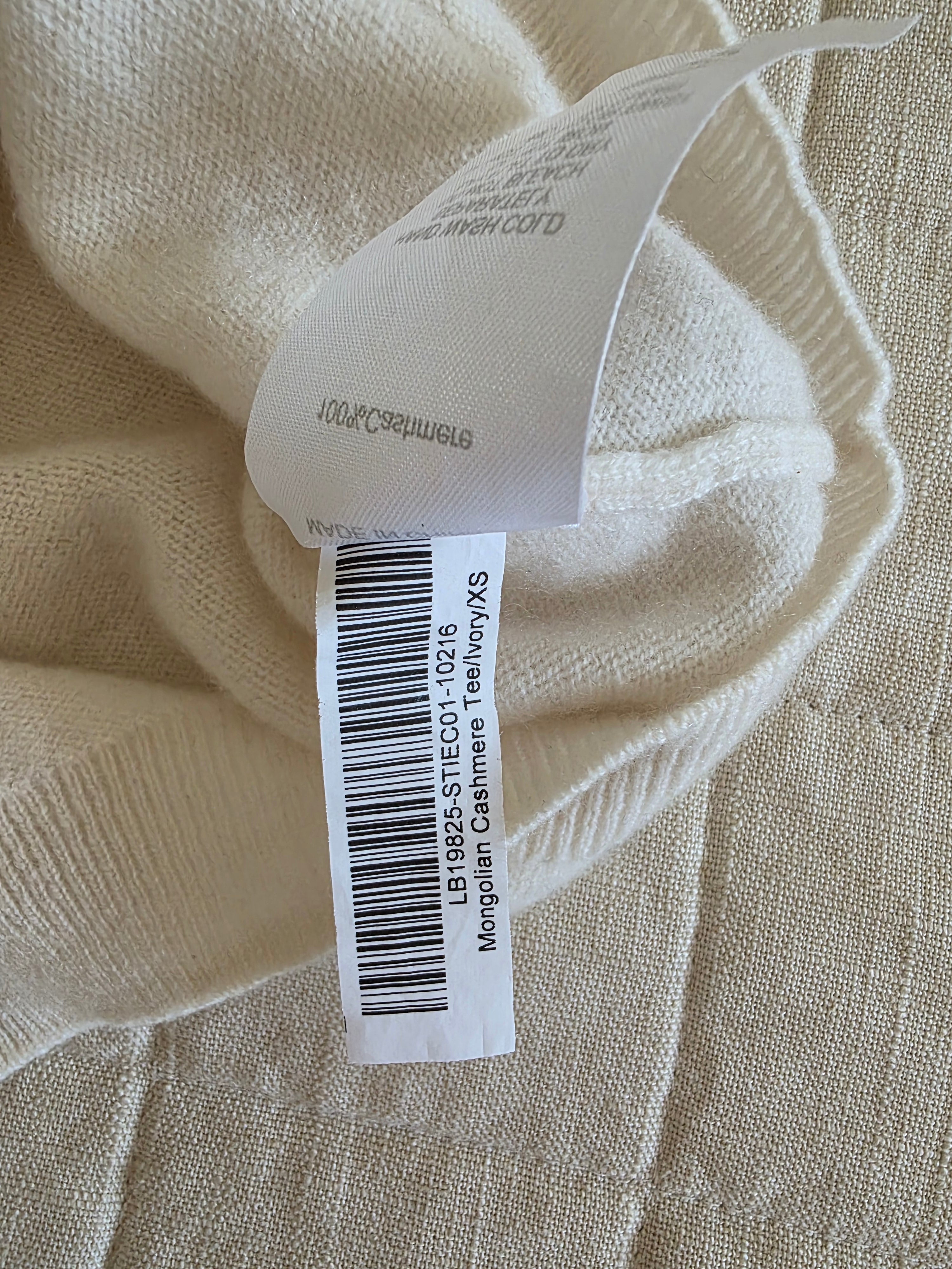 Quince Cashmere Knit Tee (XS)