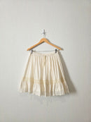 Vintage Cream Mini Skirt (M)