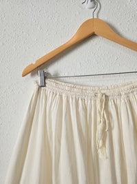 Vintage Cream Mini Skirt (M)