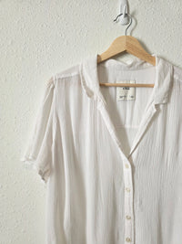 Abercrombie Textured Button Up Shirt (L)