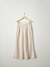 Wide Leg Linen Pants (S)