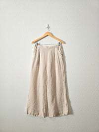 Wide Leg Linen Pants (S)