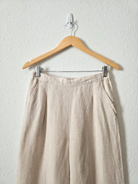 Wide Leg Linen Pants (S)