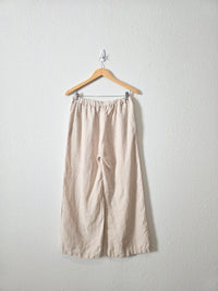 Wide Leg Linen Pants (S)