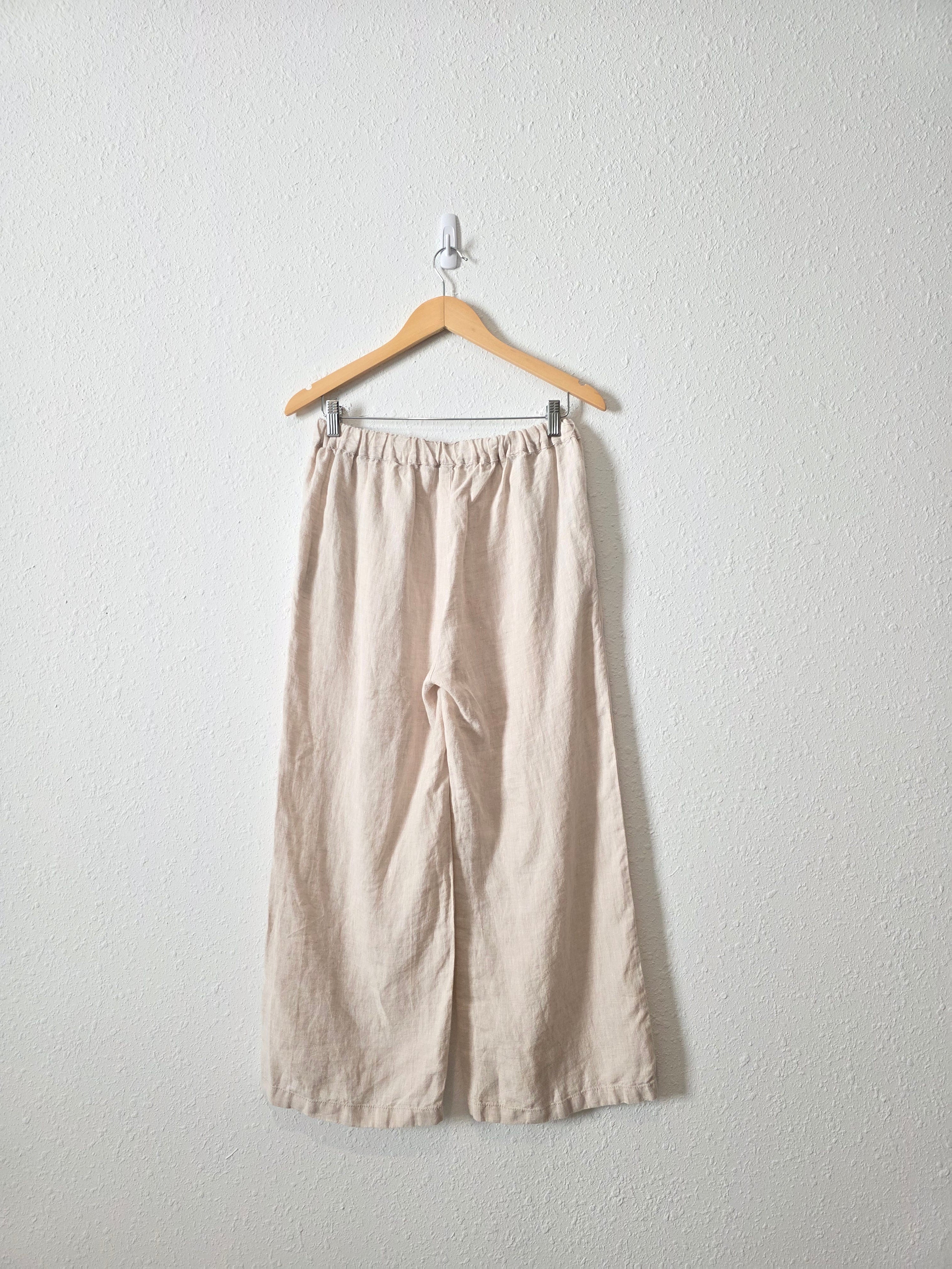Wide Leg Linen Pants (S)
