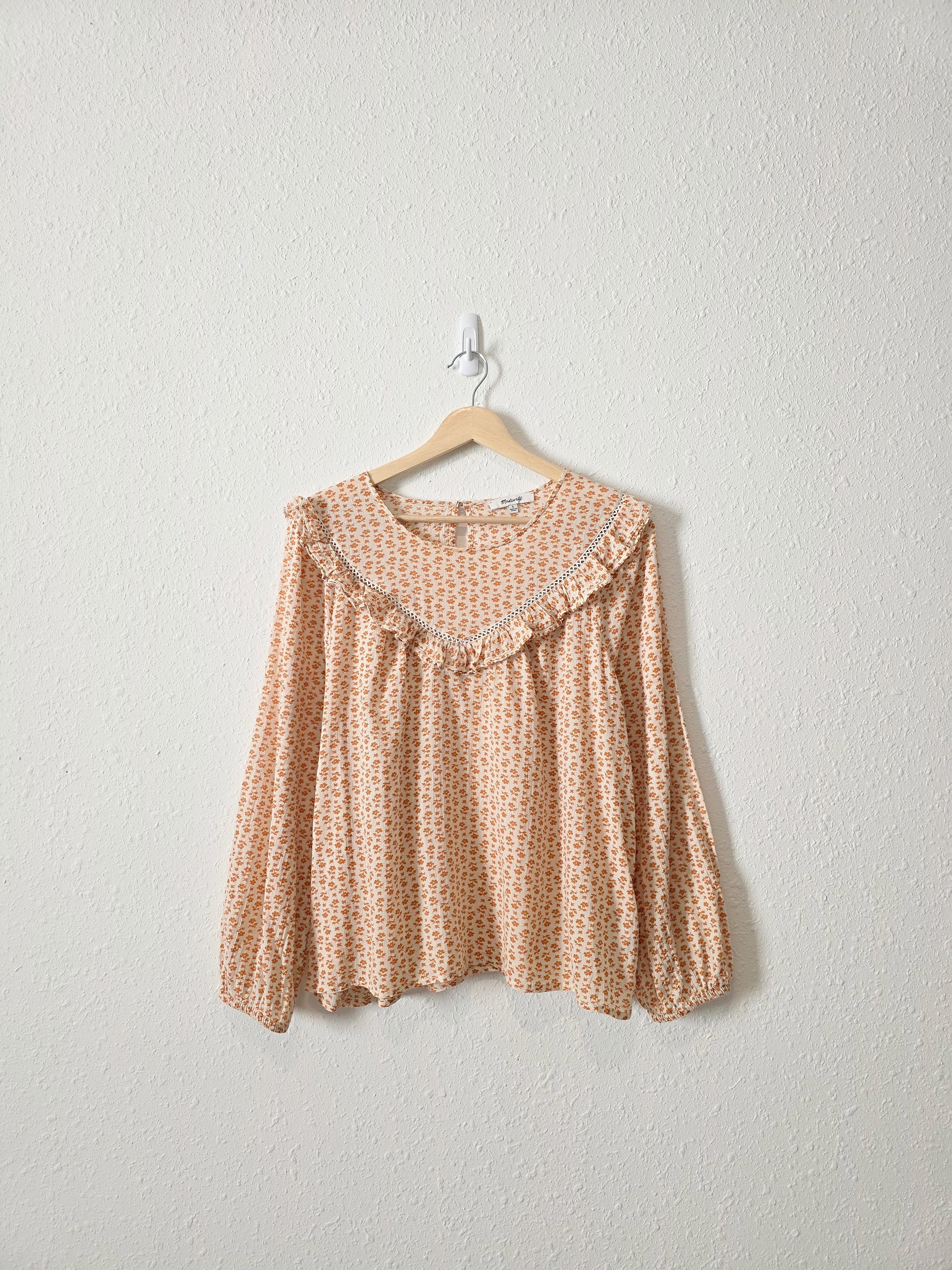 Madewell Dainty Floral Blouse (L)