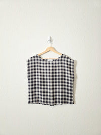 Carly Jean Gingham Boxy Top (XS)