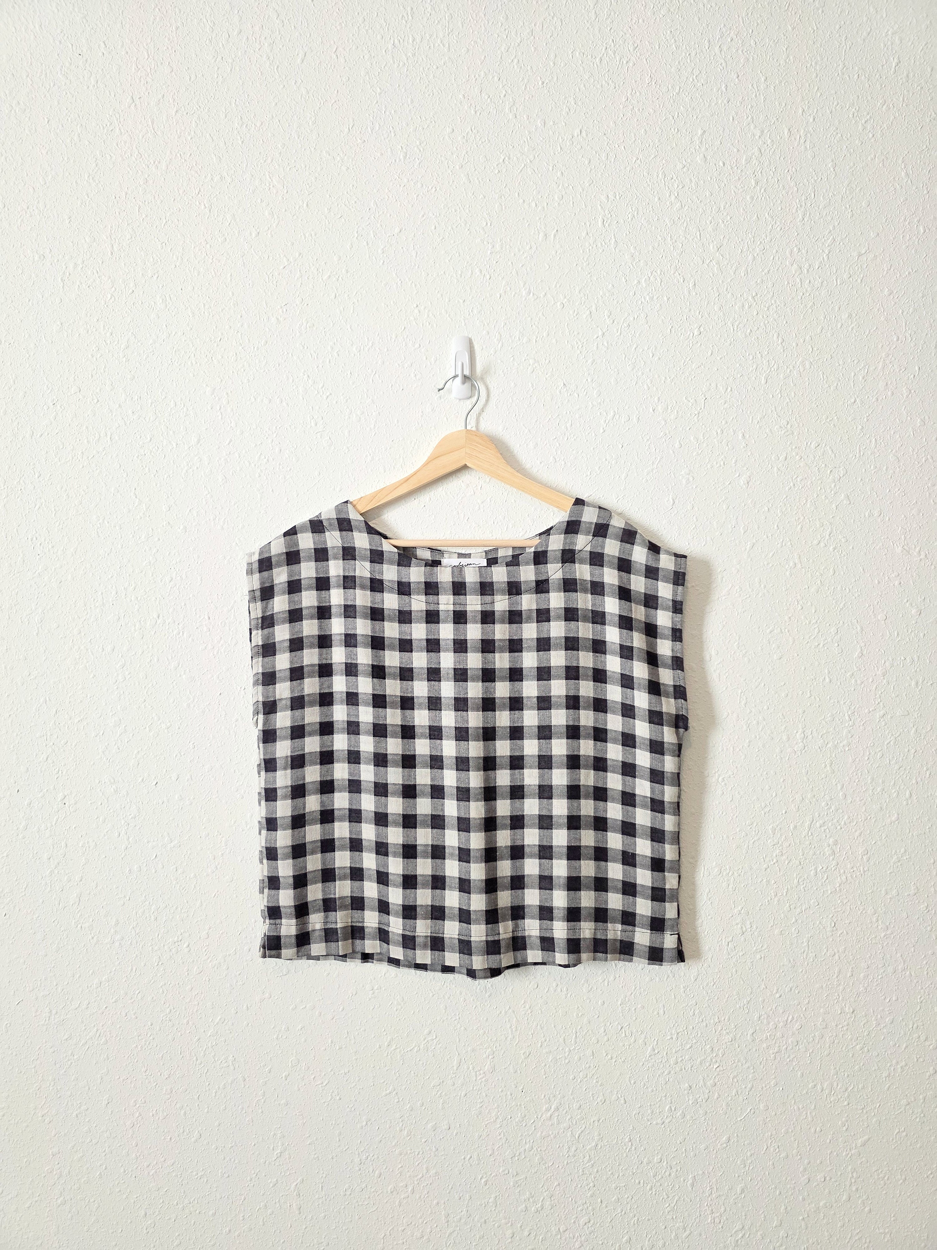 Carly Jean Gingham Boxy Top (XS)