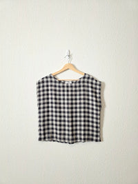 Carly Jean Gingham Boxy Top (XS)