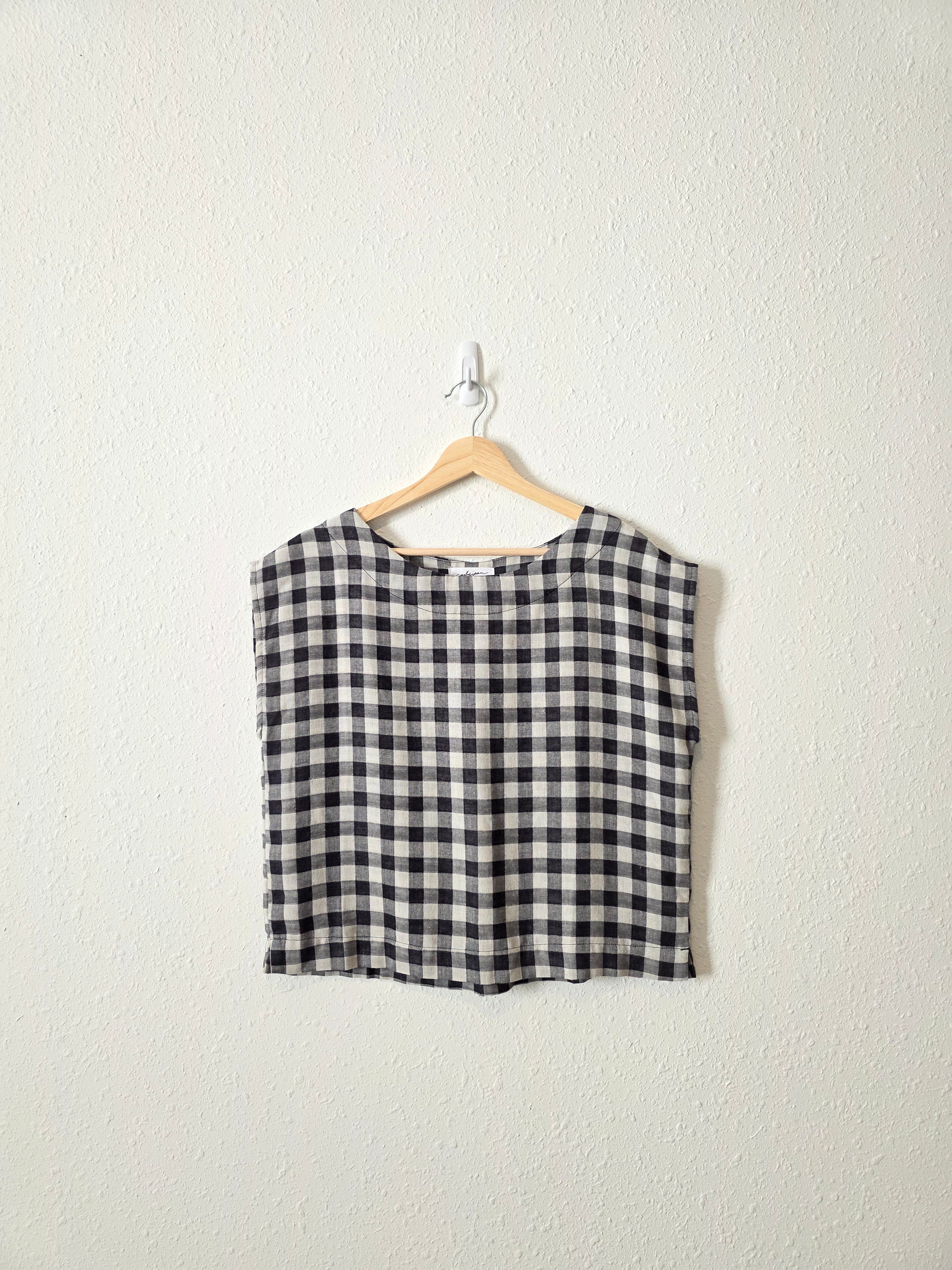 Carly Jean Gingham Boxy Top (XS)