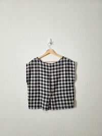Carly Jean Gingham Boxy Top (XS)