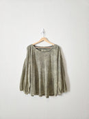 Anthropologie Puff Sleeve Thermal Top (XL)