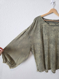 Anthropologie Puff Sleeve Thermal Top (XL)