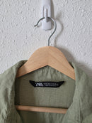 Zara Oversized Linen Button Up (S)