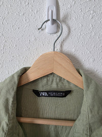 Zara Oversized Linen Button Up (S)