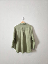 Zara Oversized Linen Button Up (S)