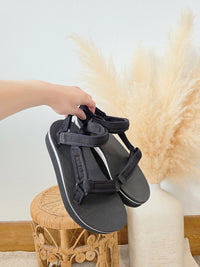 Teva Black Platform Sandals (9)
