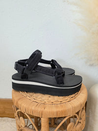 Teva Black Platform Sandals (9)