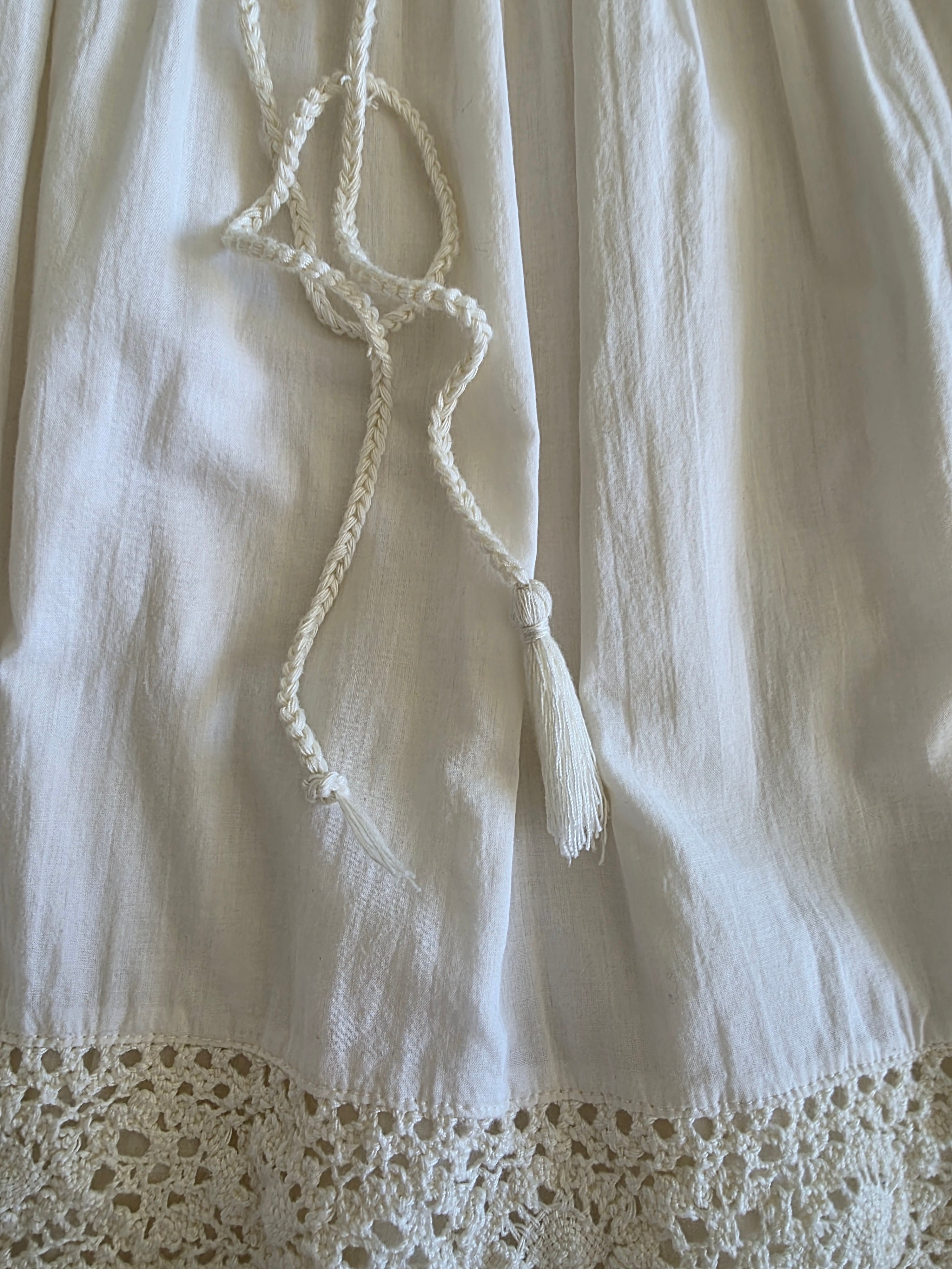 Vintage Cream Mini Skirt (M)