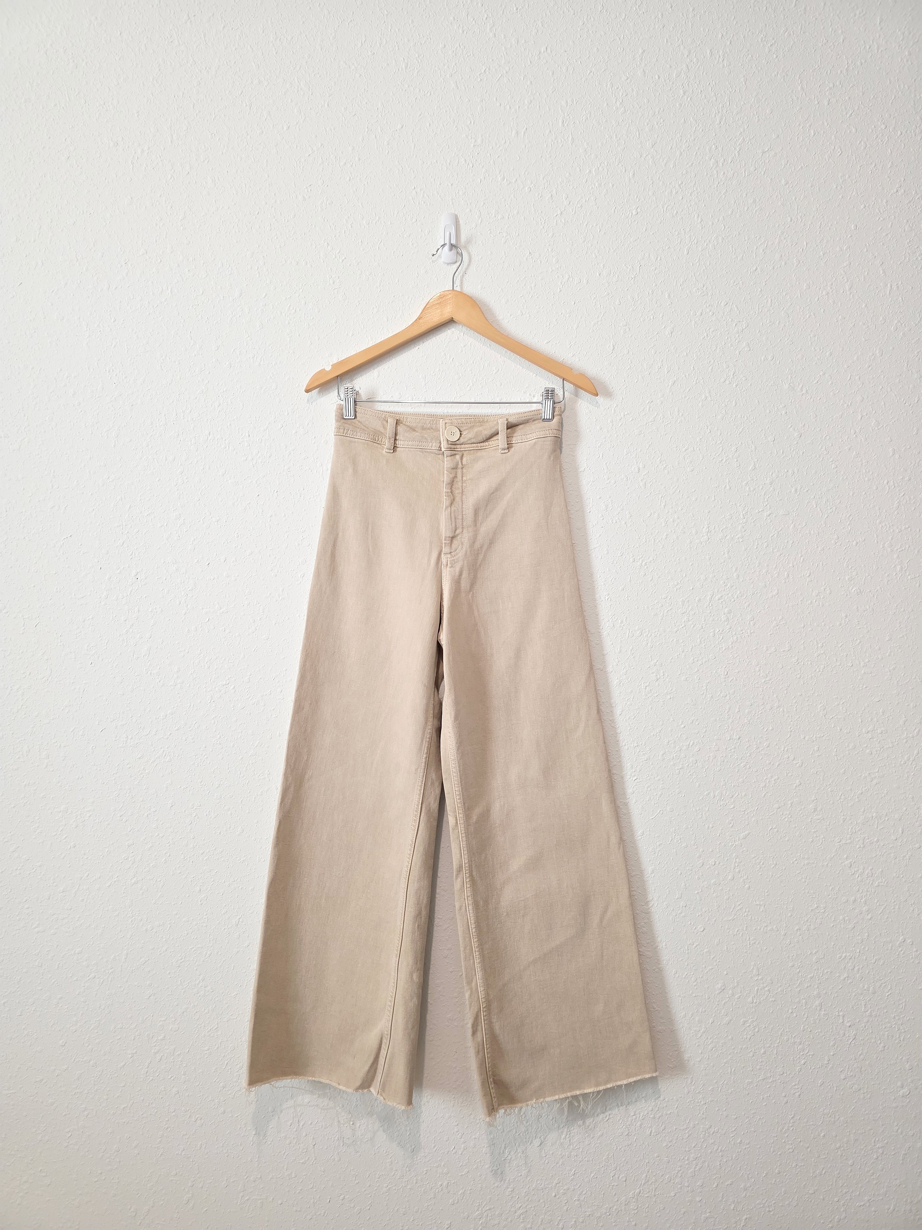 Zara Neutral Wide Leg Jeans (4)
