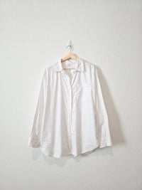 Aerie White Button Up Shirt (S)