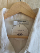 NEW White Linen Mini Dress (M)
