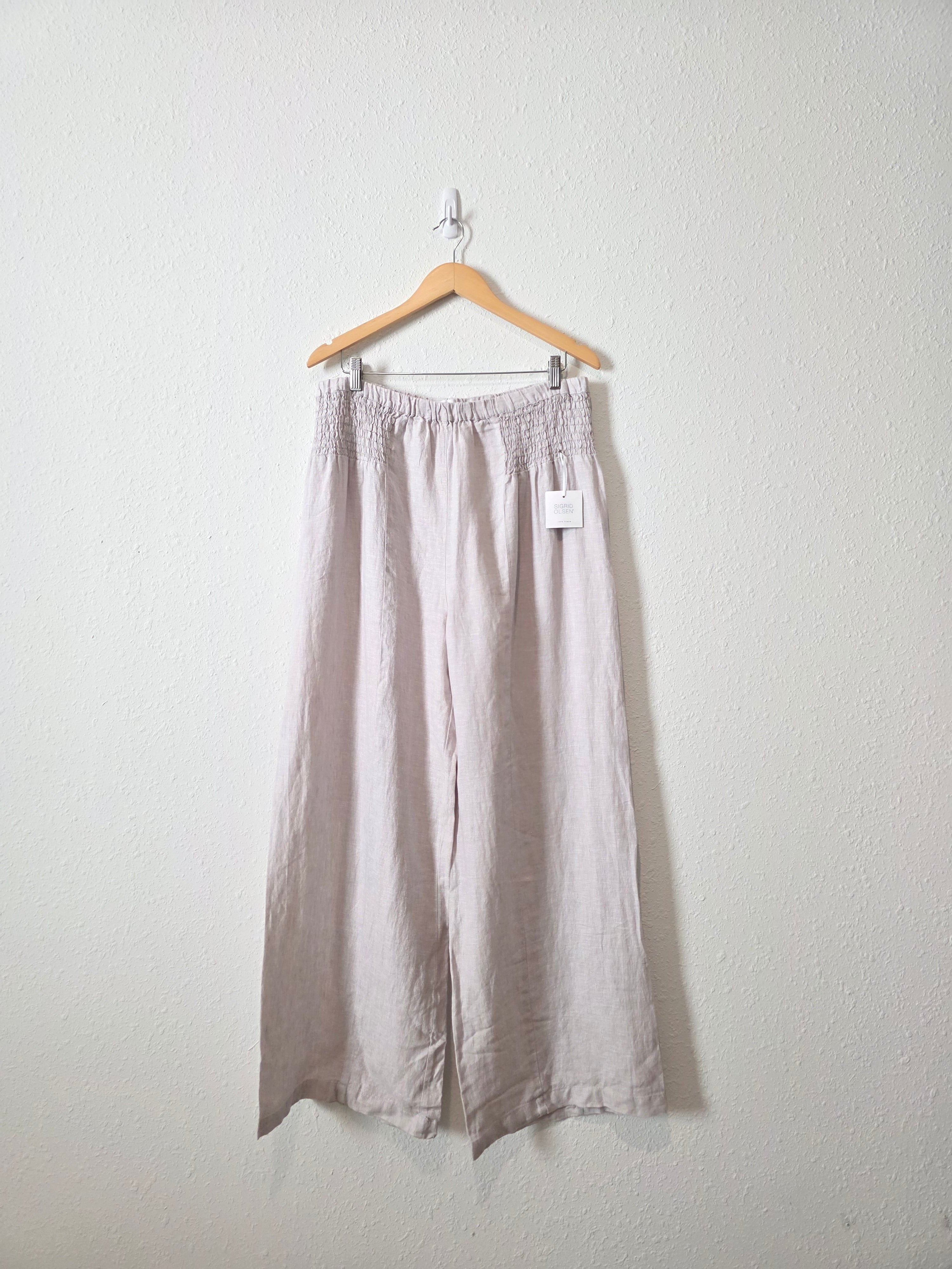 NEW Linen Wide Leg Pants (XL)
