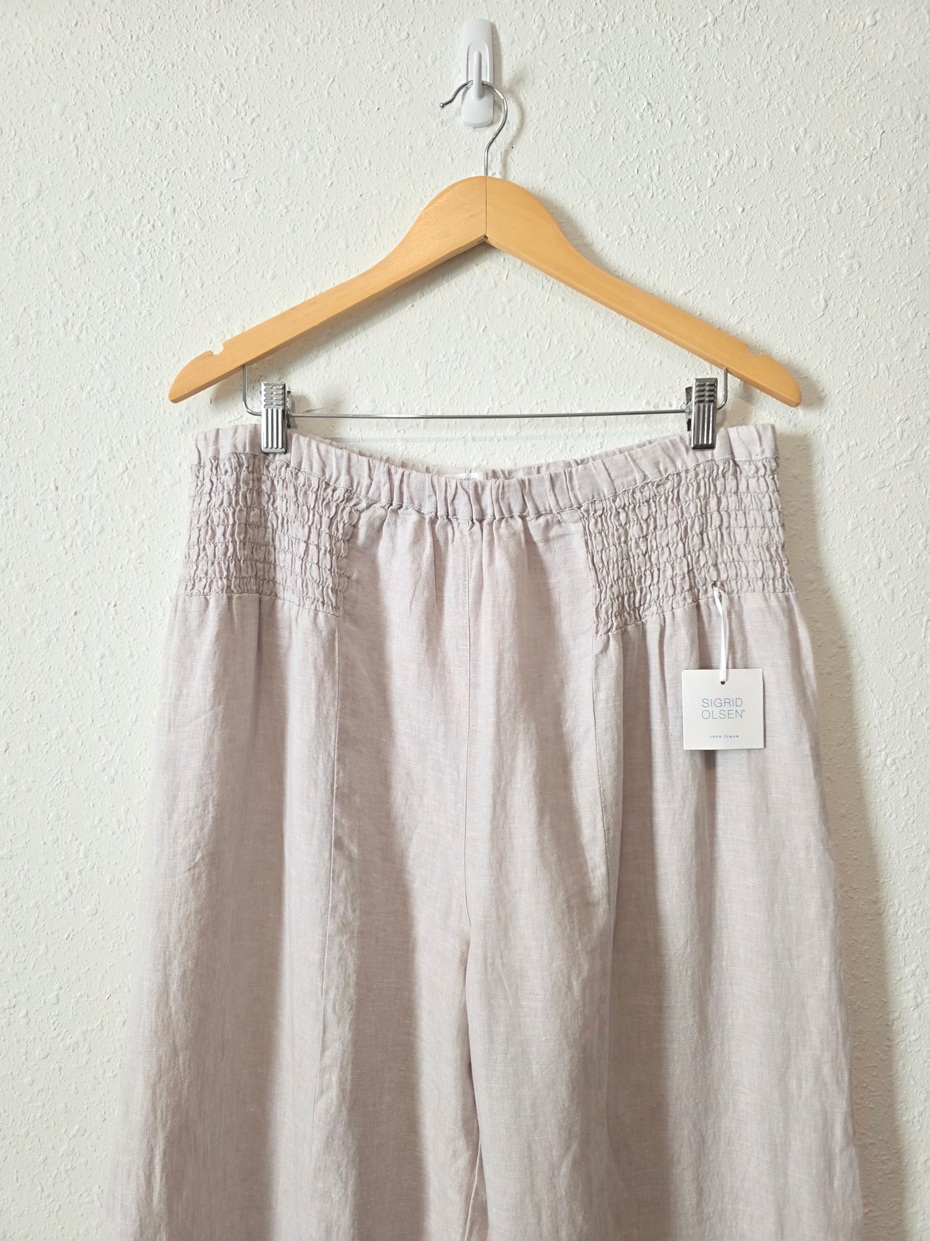 NEW Linen Wide Leg Pants (XL)