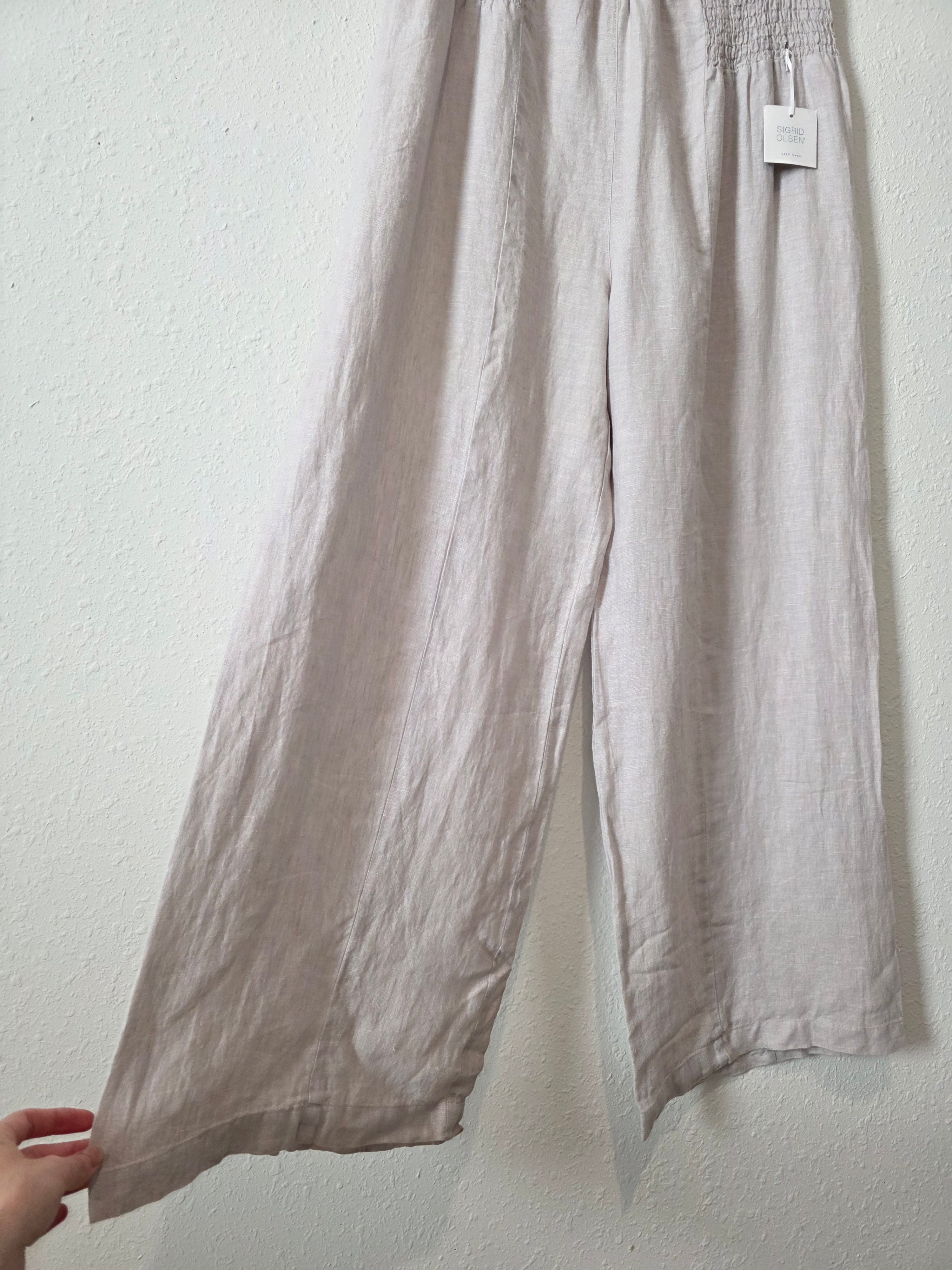 NEW Linen Wide Leg Pants (XL)