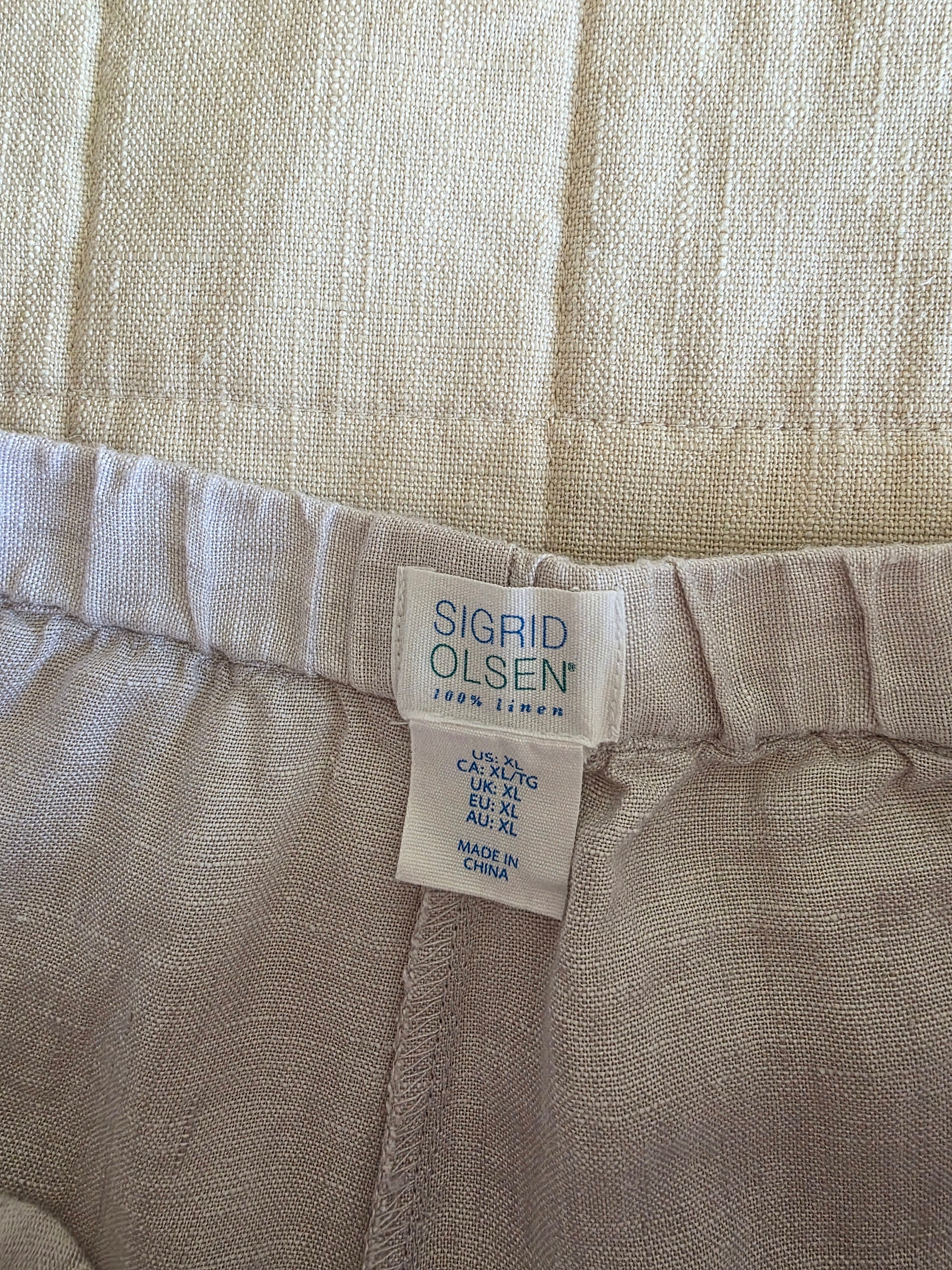 NEW Linen Wide Leg Pants (XL)