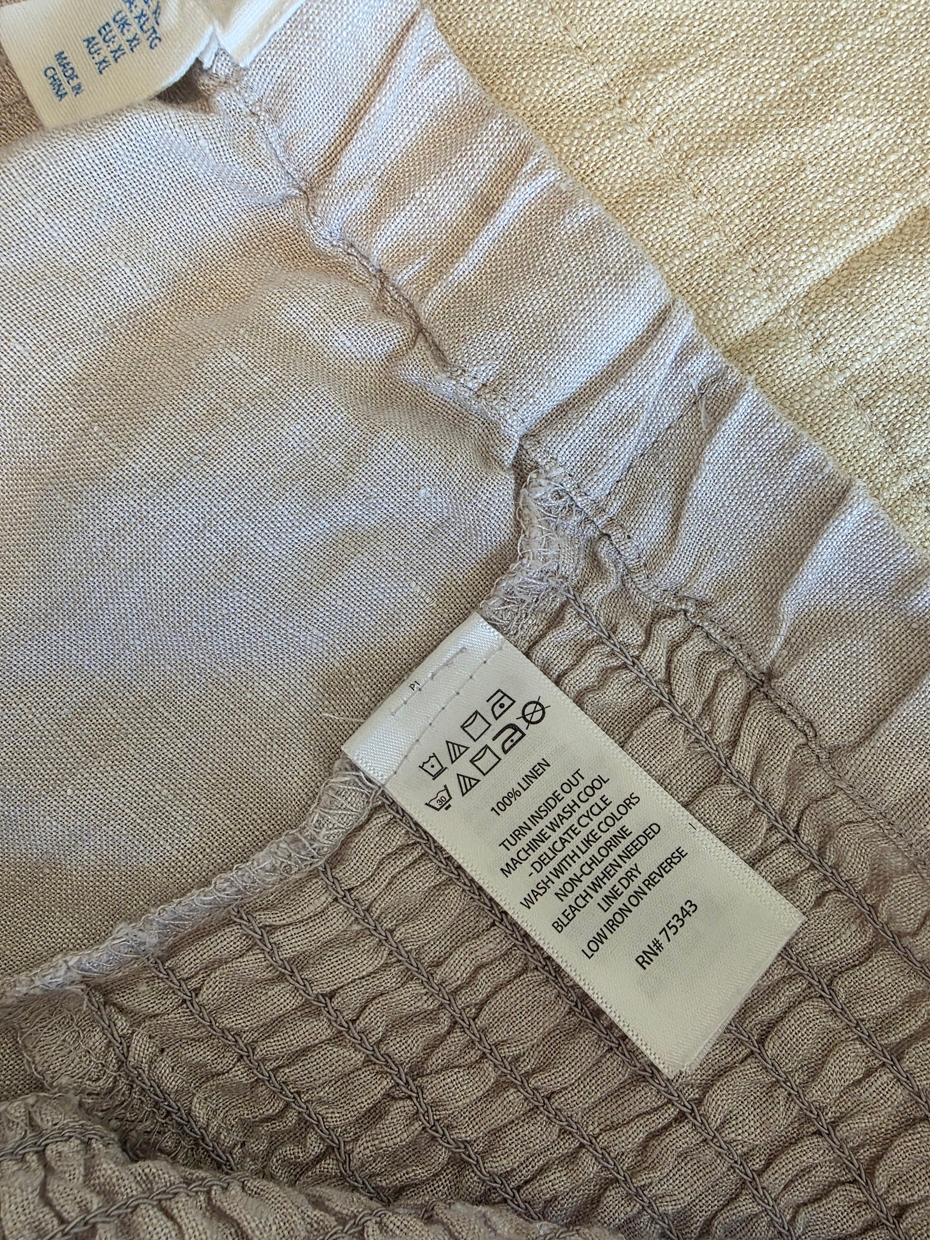 NEW Linen Wide Leg Pants (XL)