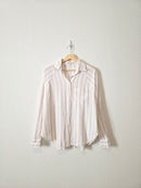 Z Supply Striped Linen Button Up (S)