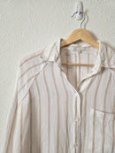 Z Supply Striped Linen Button Up (S)