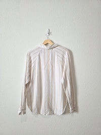 Z Supply Striped Linen Button Up (S)