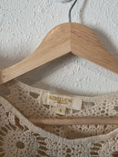 Floral Crochet Cotton Top (S)