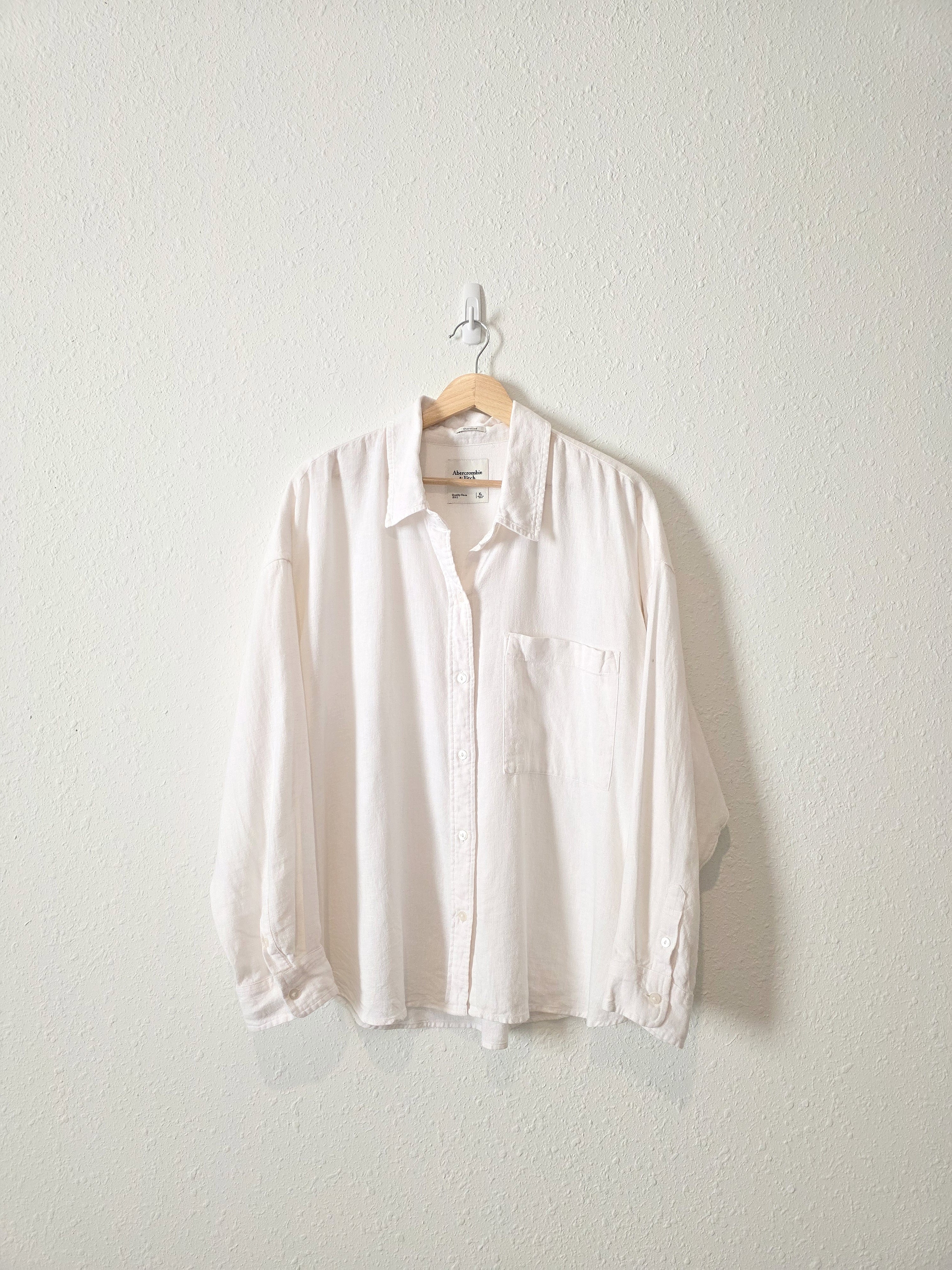 Abercrombie Linen Blend Button Up (XL)