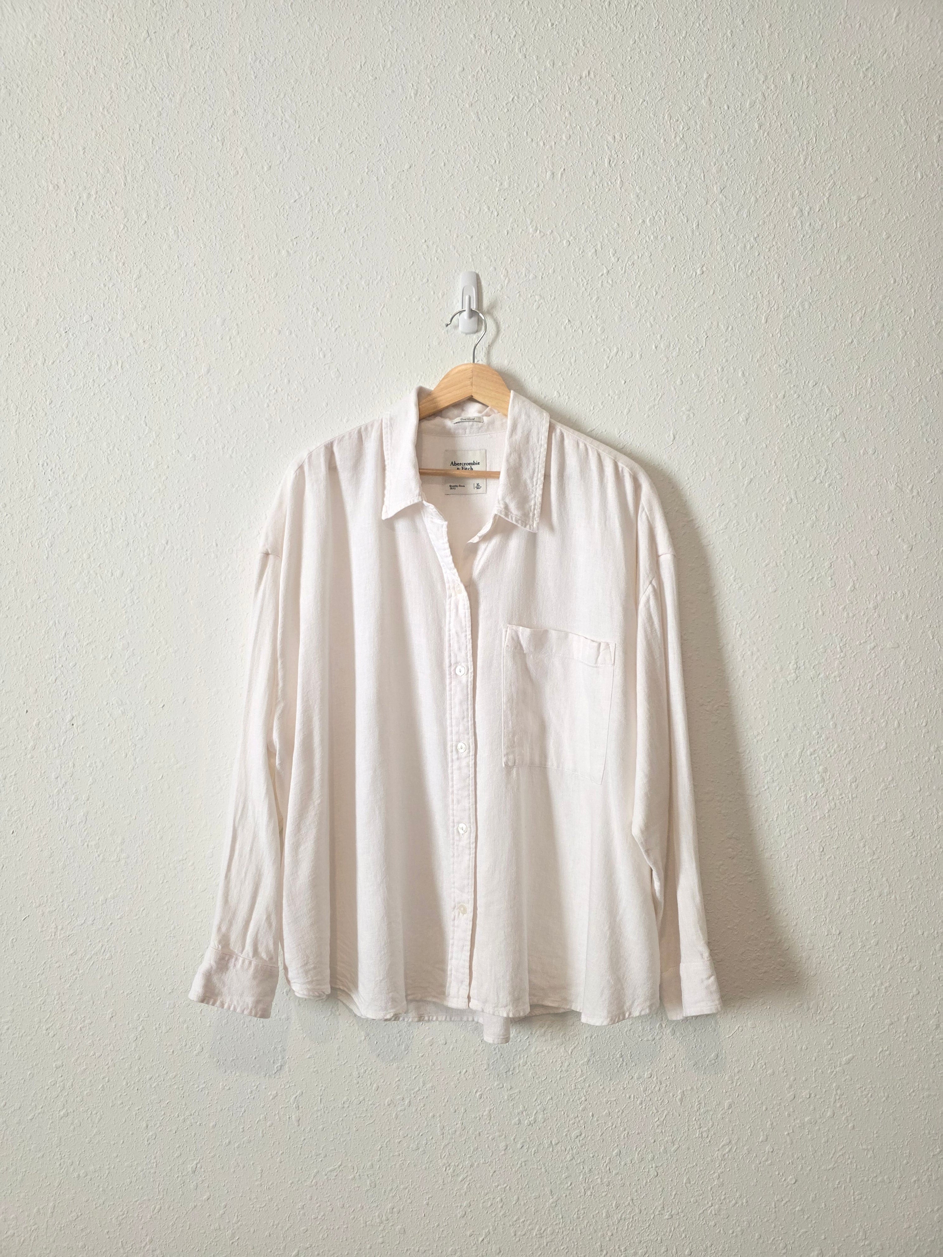 Abercrombie Linen Blend Button Up (XL)