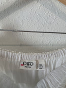 White Tiered Midi Skirt (16W)